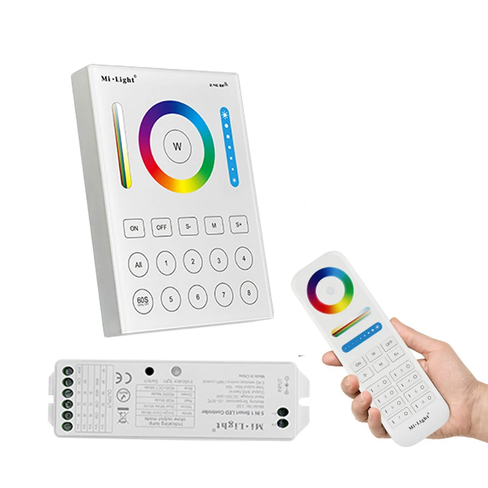 8 Zone 2 4G RF Mi Light RGBW Пульт дистанционного управления Milight 5в1 умный настенный