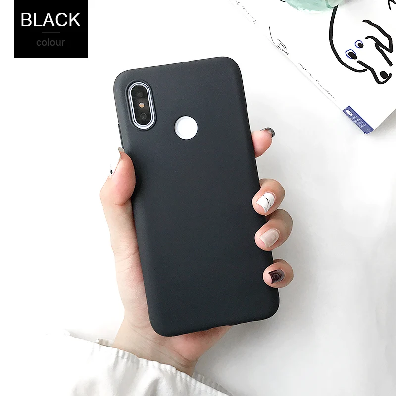 Black Чехол для Xiaomi mi 9 SE A2 8 lite A1 pocophone F1 Red mi 7A 4A 5 Plus 6A S2 Примечание 4X4, 5, 6, 7, K20 Pro 5A Prime силиконовый симпатичный чехол - Цвет: Black