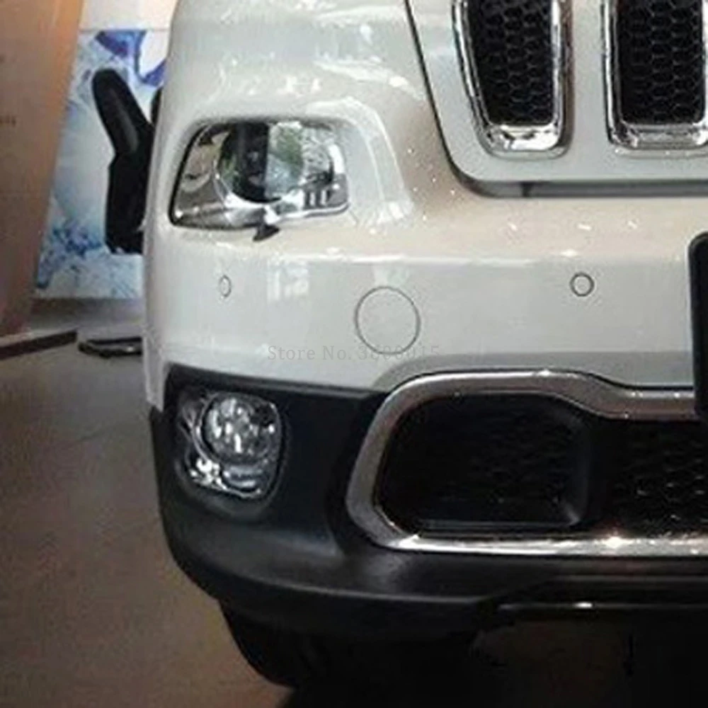 Для Jeep Cherokee 2014 2016 2017 2018 хромированная головка Передняя противотумансветильник