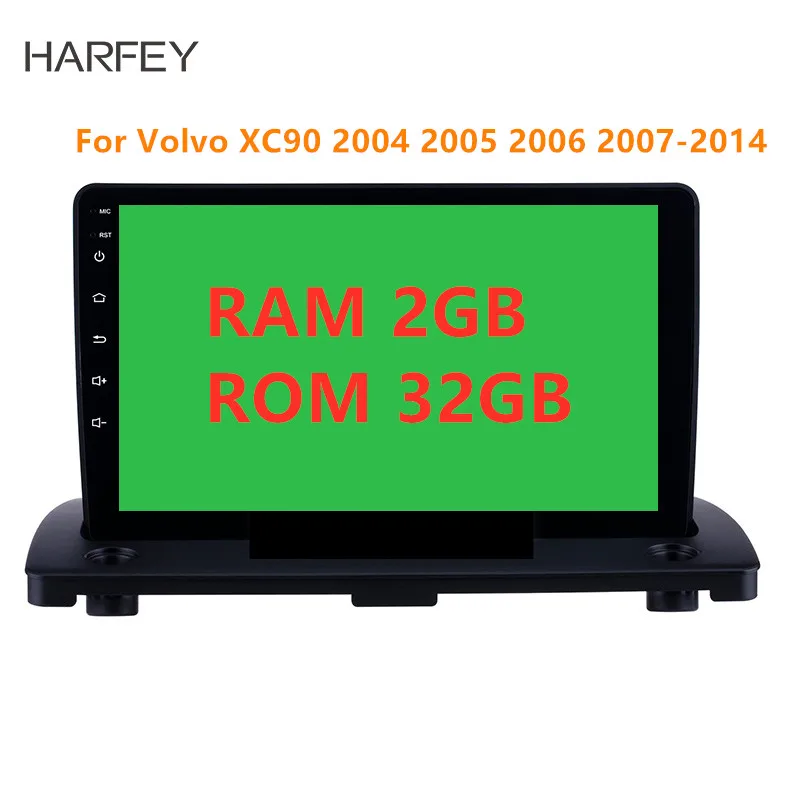 Автомобильный мультимедийный плеер Harfey Android 8 1 9 дюймов GPS для Volvo XC90 2004 2005 2006 2007 2014