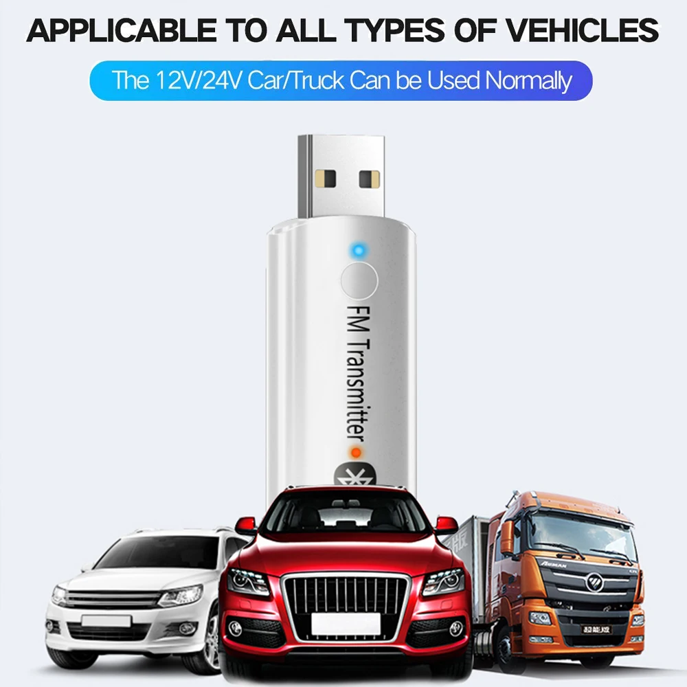 Автомобильный mp3 музыкальный плеер JINSERTA Mini USB Bluetooth 5 0 приемник FM передатчик 3 мм