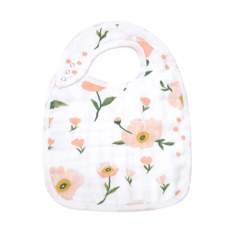 pink flower Muslinlife детские нагрудники Новинка бамбуковый хлопок высокого качества Babadores Para Bebe слюнявчик для младенца полотенце для мальчиков и девочек - Цвет: pink flower