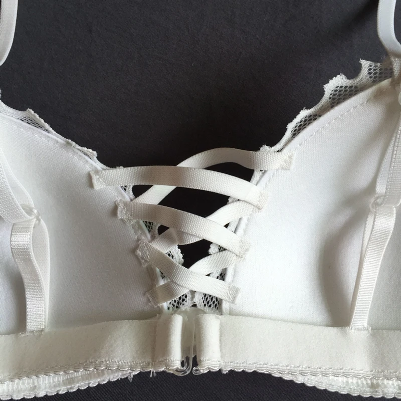 SP & CITY Одноцветный кружевной бюстгальтер пуш ап модный без косточек женский