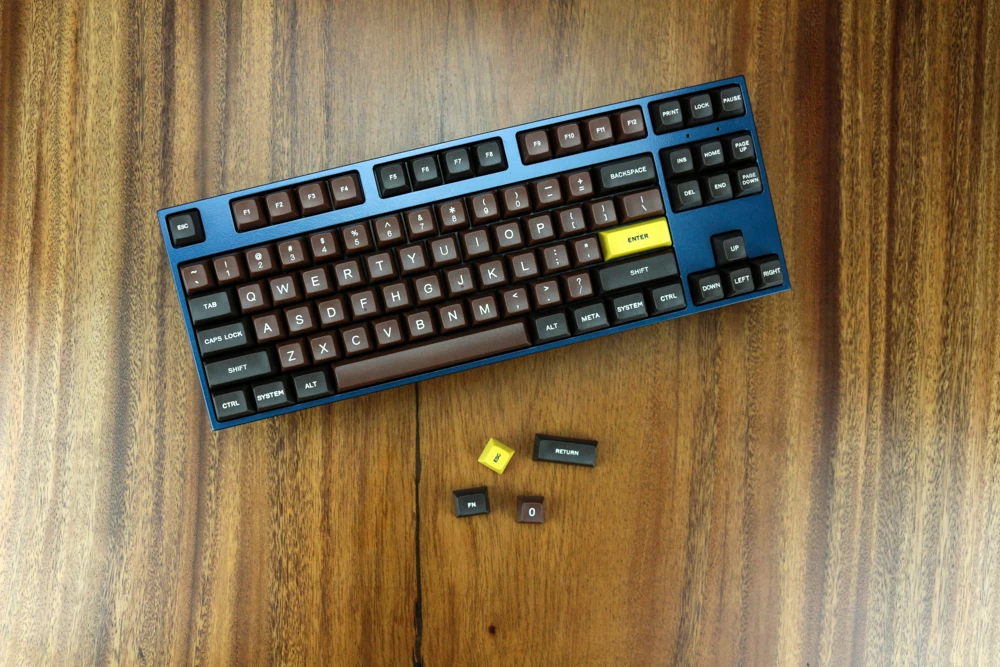 МП шоколадная раскраска 123 клавиш SA PBT Keycap Fonts Keycap Cherry MX switch keycaps для проводной USB механической игровой клавиатуры