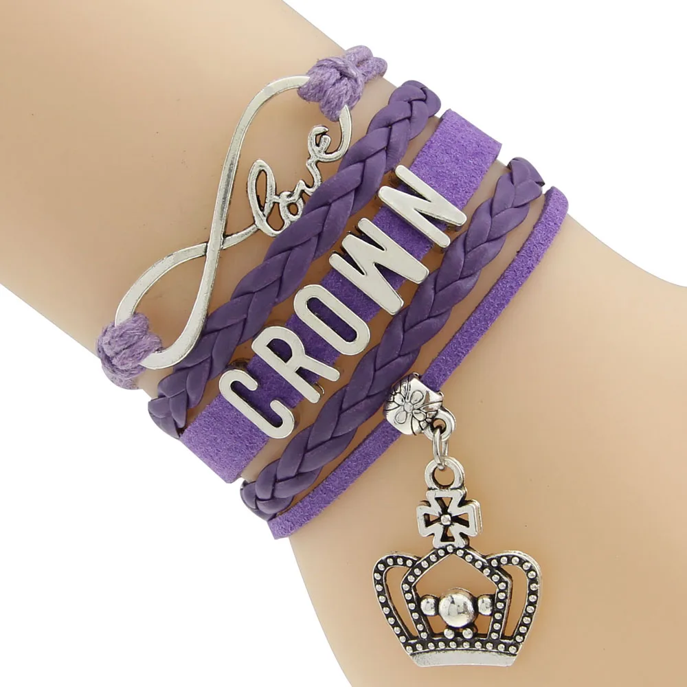 Корона браслет вощеный шнур и плетеный браслеты больше цветов для вас чтобы