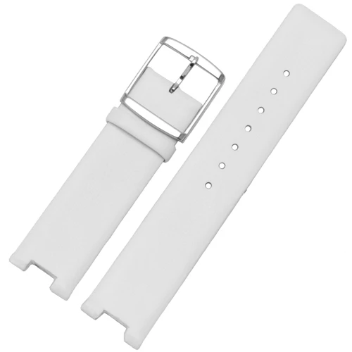 white A Ремешок для часов подходит K1S21102/KIS21100 K1S21120 20 мм черный белый натуральная кожа Браслет замена мужской женский браслет - Цвет ремешка: white A