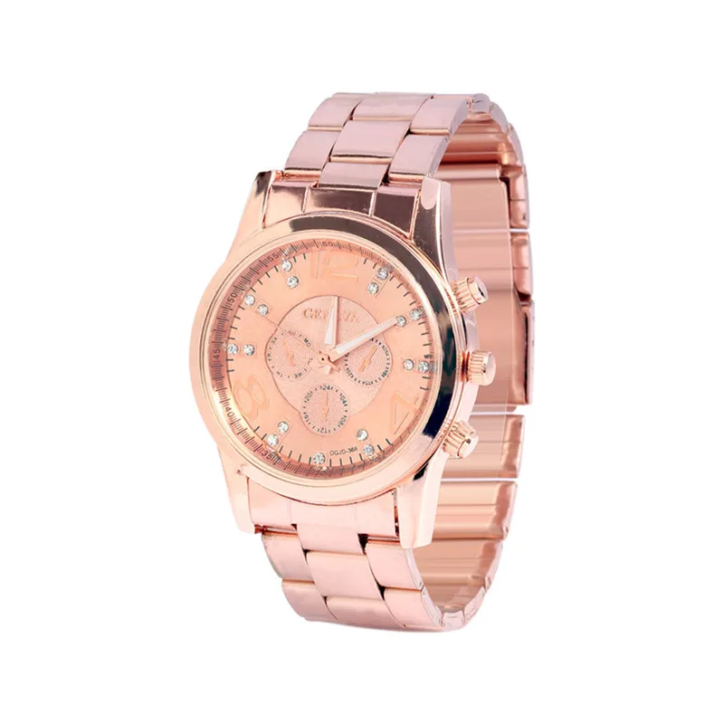 Женские кварцевые часы с разноцветным календарем деловые изысканными