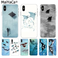 maiyaca animal manta ray phone for iphone 13 se 2020 11 pro 8 7 66s plus x 10 5s se xs xr xs max coque shell