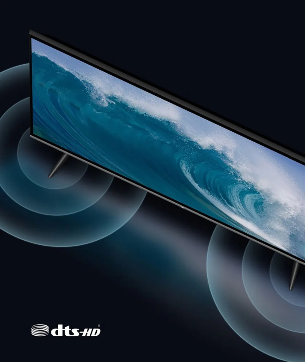 Xiaomi tv 43 дюйма E43A без полей Full HD экран ТВ комплект 1 Гб+ 8 Гб памяти антистатический AI Голосовое управление Dolby Sound DTS