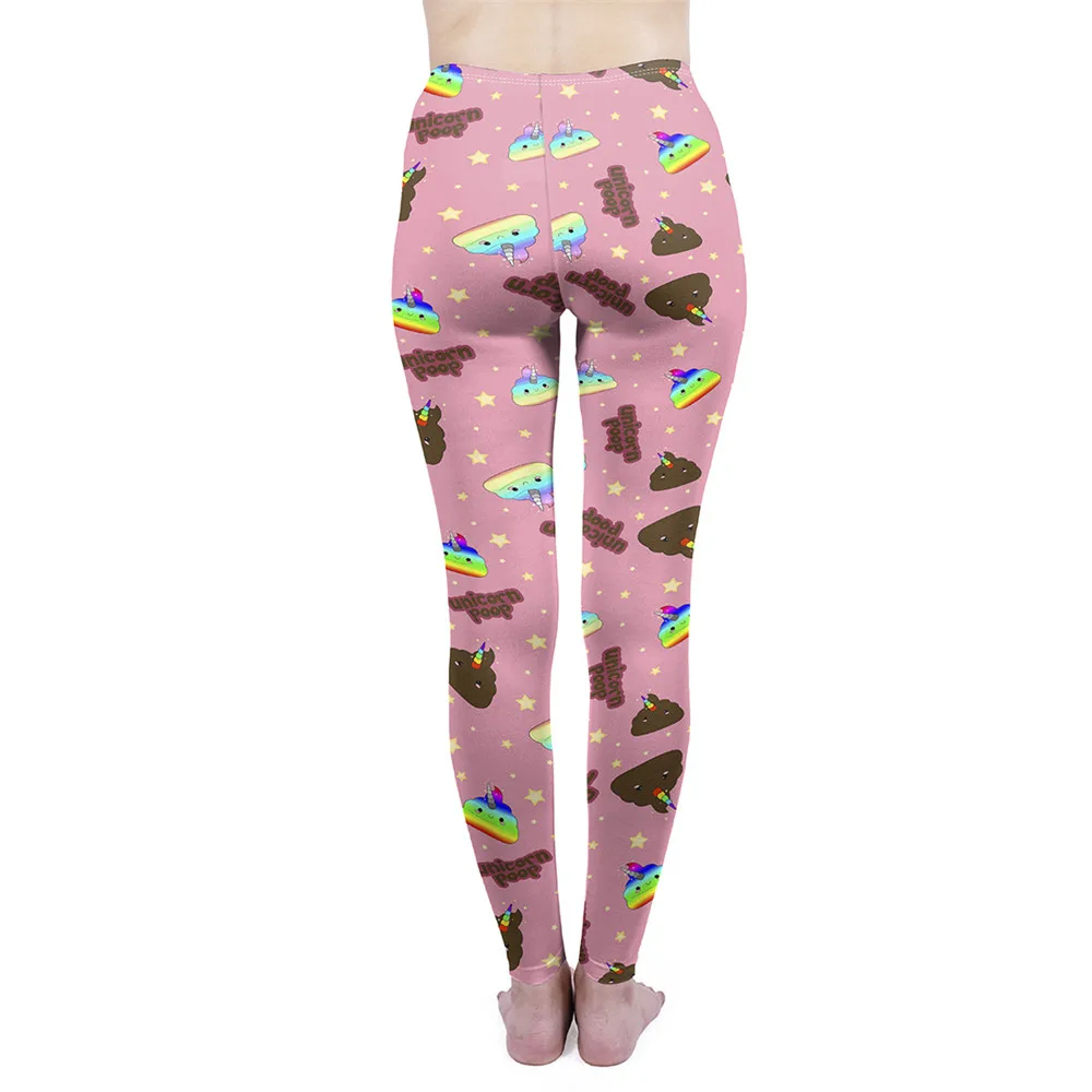 FCCEXIO Новые забавные женские домашние леггинсы розовые с принтом в виде копов