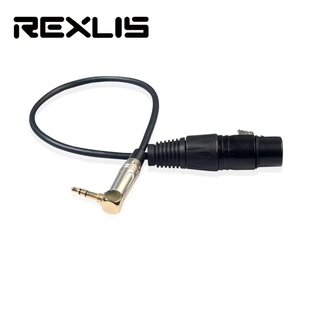 Новый металлический коннектор XLR 3Pin мама к 3 5 мм 1/8 &quotTRS папа аудио адаптер кабель 0