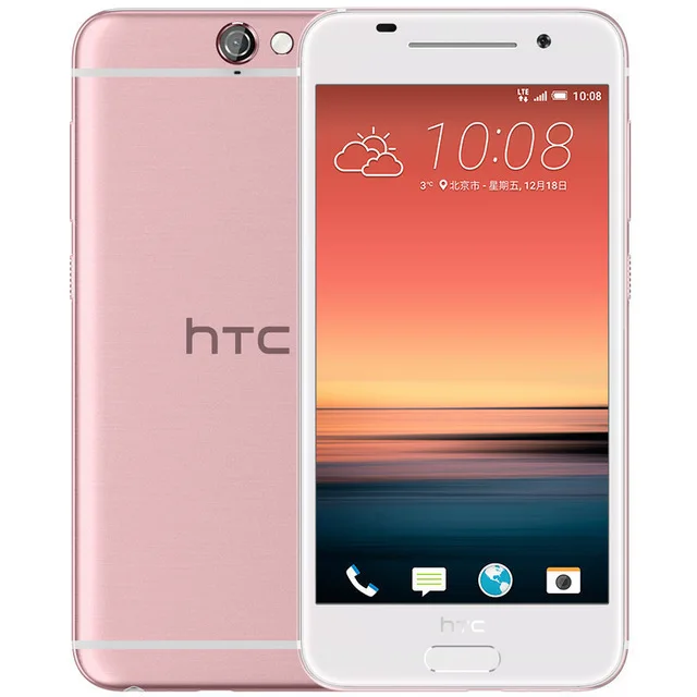 Розовый Разблокированный htc один A9 Octa core 5,0 Дюйма 16/32 ГБ флэш-памяти, Встроенная память 2/3 Гб оперативной памяти, Оперативная память 13.0MP LTE 4G Android 6,0 мобильный телефон с определением отпечатка пальца - Цвет: Розовый