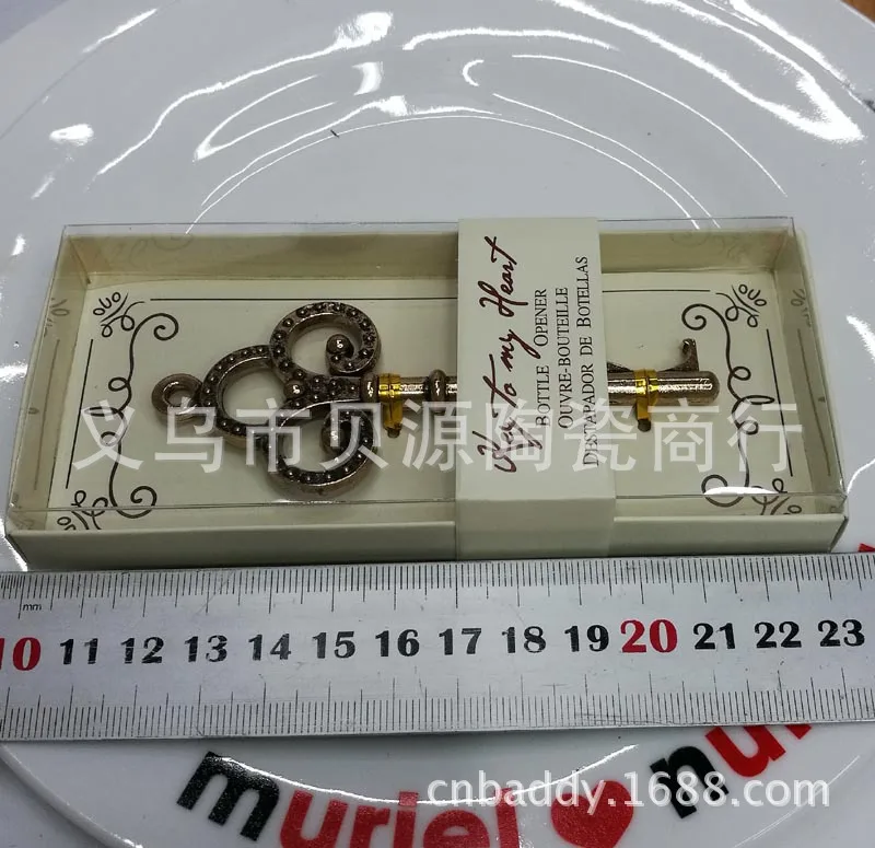 100 шт./лот свадебные подарки и для гостей ключ к моему сердцу античная Золотая