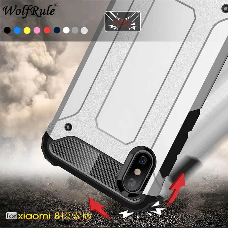 

Phone Case For Xiaomi Mi 8 Explorer Case For Mi8 Explorer Full Wrapped Heavy Hybrid PC+TPU Cover For Xiaomi Mi 8 Explorer Cover
