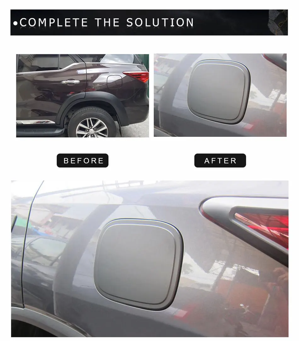 Черный газовый чехол для Toyota hilux fortuner sw4 ABS Авто Стайлинг Запчасти для toyota аксессуары для fortuner YCSUNZ
