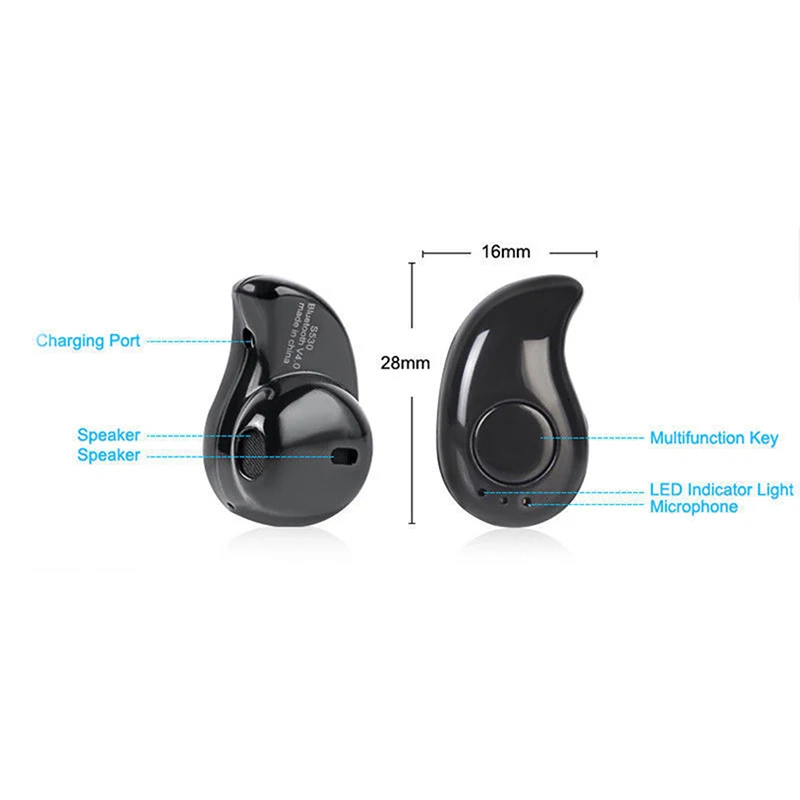 IBesi S530 мини беспроводные Bluetooth наушники в ухо спортивные с микрофоном гарнитура