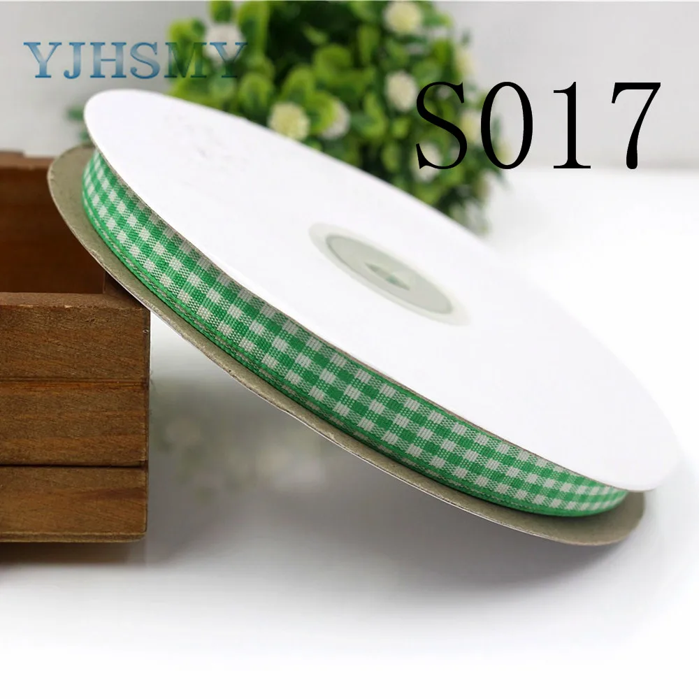 YJHSMY G-18604-S017-311 10 мм ярдов хлопковая клетчатая ткань DIY материалы ручной работы