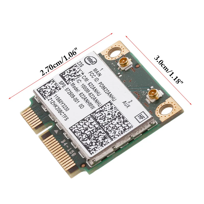 WiFi-карта Intel 622ANHU Advanced-N для Lenovo 60Y3230 8540W 2540P HP 572509-001 | Компьютеры и офис
