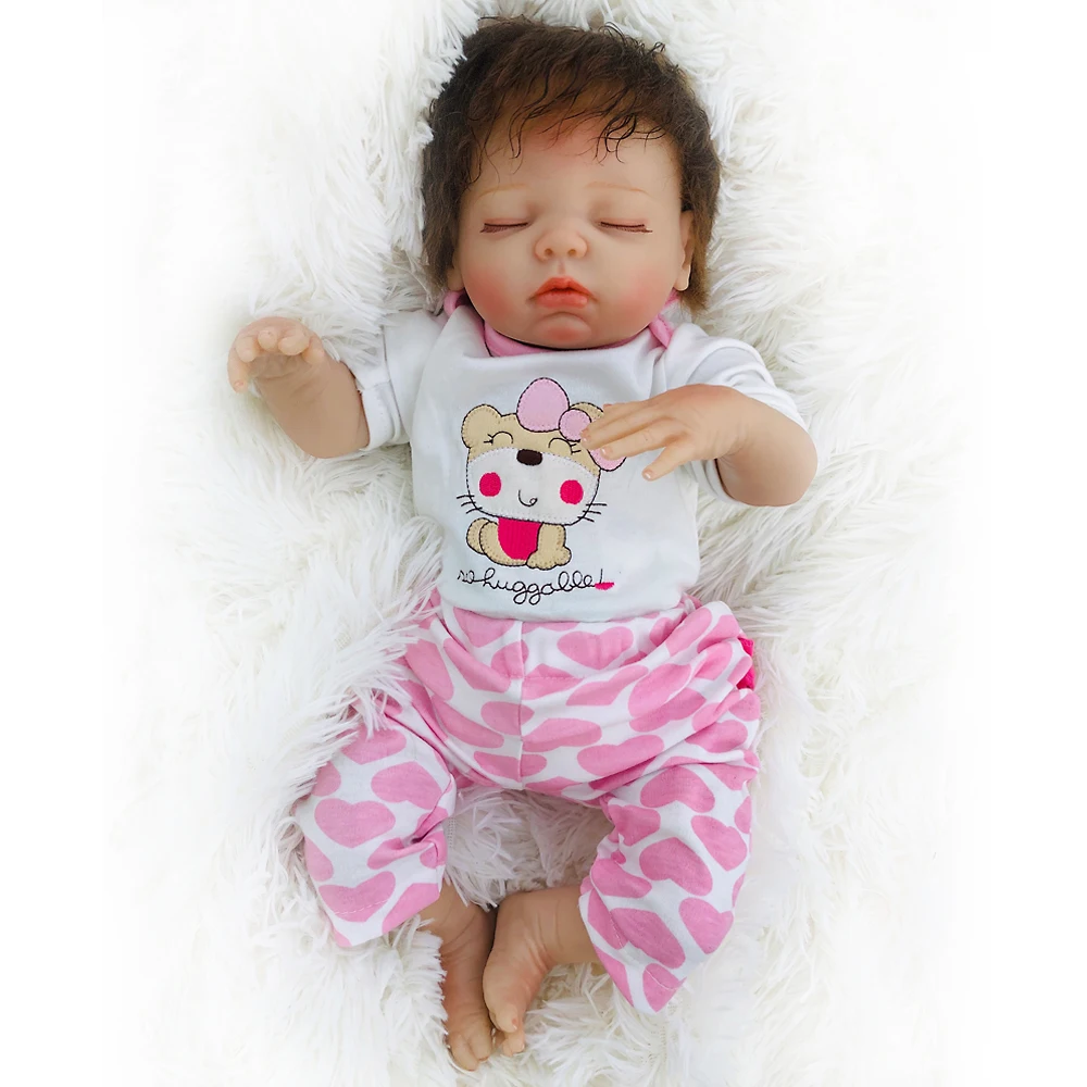 OtardDolls Reborn Baby куклы реалистичные куклы Спящая девочка с щенком одежда мягкие виниловые детские подарки(Прекрасный щенок