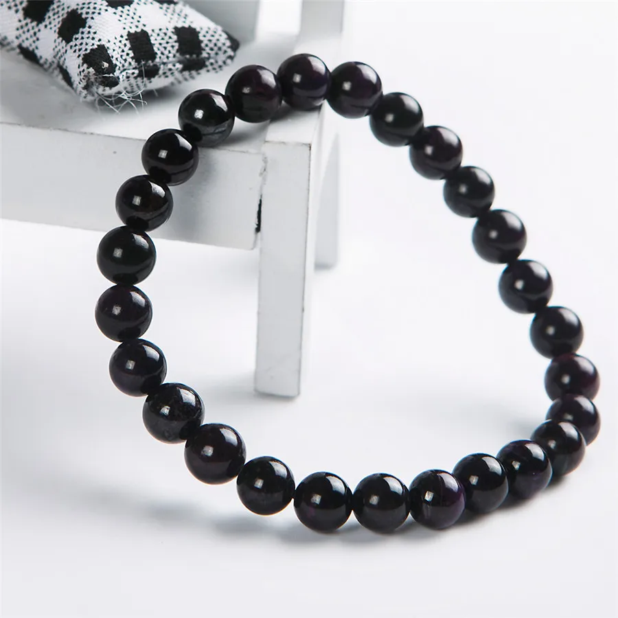

2017 Unique One 7mm Healing Crystal Round Bead Fashion Bracelets For Women Femme Charm Stretch Natural Sugilite Bracelet