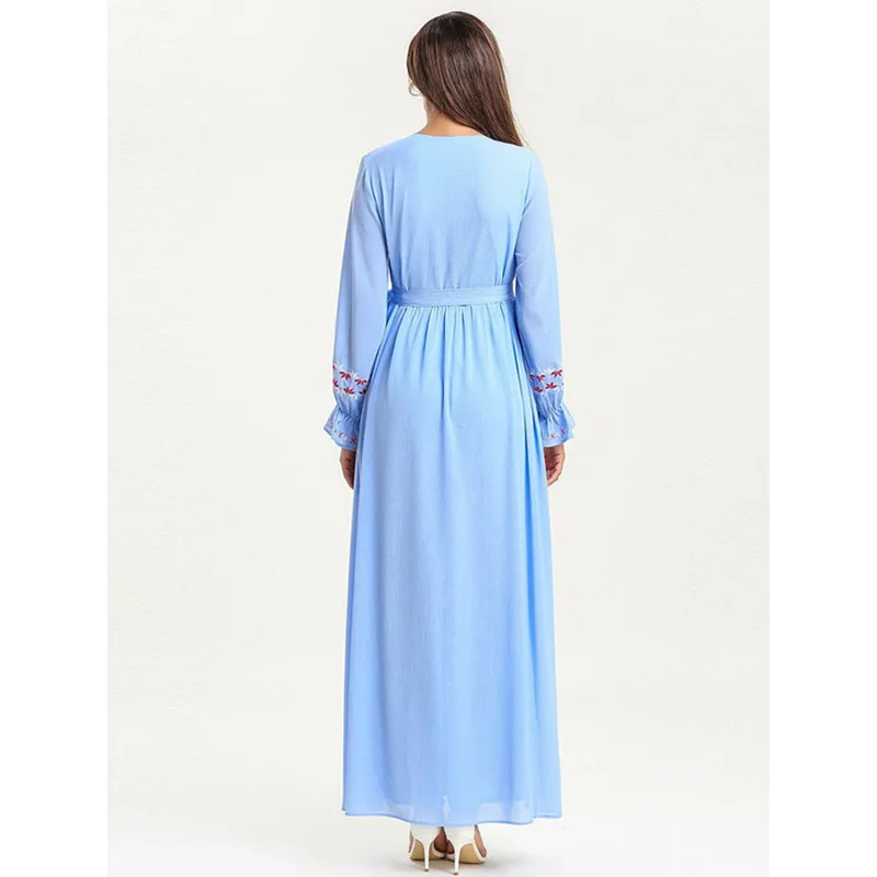 Vestidos кафтан абайя Дубай мусульманское платье Турция Кафтан Рамадан арабский хиджаб платье халат Tesettur Elbise турецкая исламская одежда