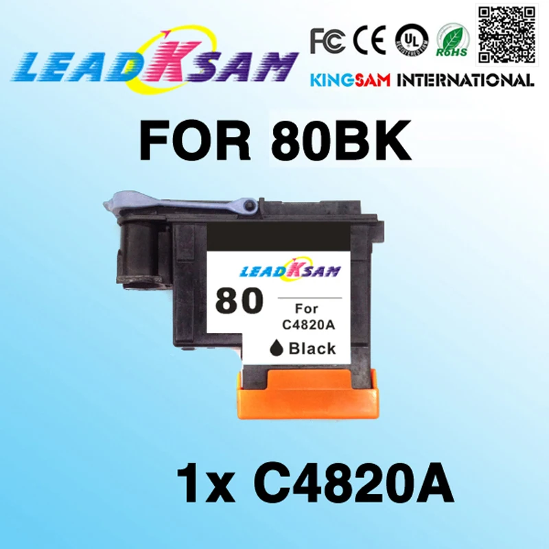 1x LeadKsam 80 печатающая головка совместима с hp80 C4820A Designjet 1000 1055|hp80|printheadc4820a |