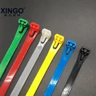 Разъемные кабельные стяжки Xingo, 50 шт., цветные многоразовые кабельные стяжки, одобренные UL Rohs, нейлоновые стяжки на молнии
