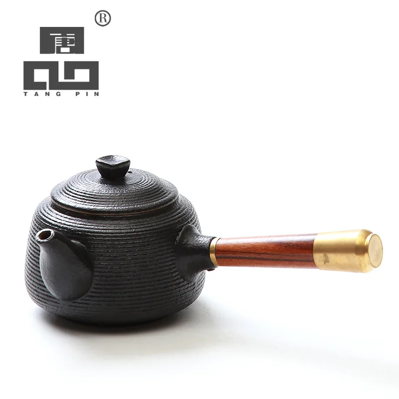 Черный керамический чайник TANGPIN китайский для Пуэра китайская фотография|pot tea|pot