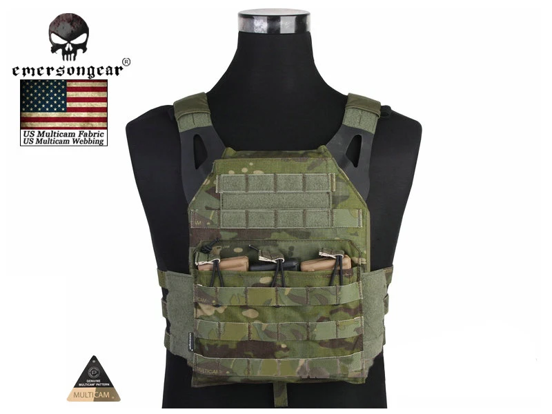 MCTP Emerson gear JPC жилет упрощенная версия Тактический джемпер Перевозчик жилет 1000D нейлоновое боевое снаряжение для страйкбола Задняя поддержка EM7344 - Цвет: MCTP