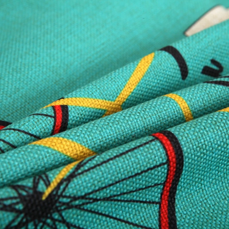 Декоративные подушки с принтом езды на велосипеде наволочка в Европейском стиле