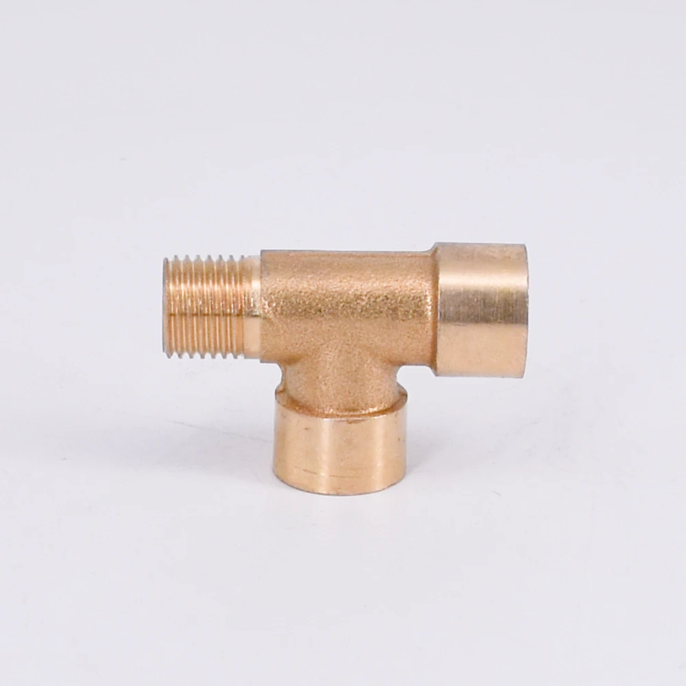 Латунь сплиттер тройник 3 Way Pipe Fitting мужского и женского-Женский DN8 1/" BSP В комплект поставки входит адаптер Муфта