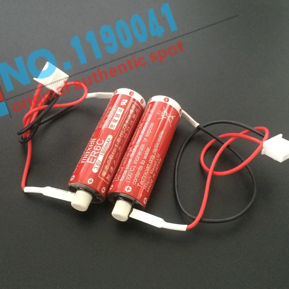 Новый F2 40BL ER6C AA FX2N 48MT 3.6 В 1800 мАч с белый разъем PLC Литий Тионилхлоридом Батареи Для
