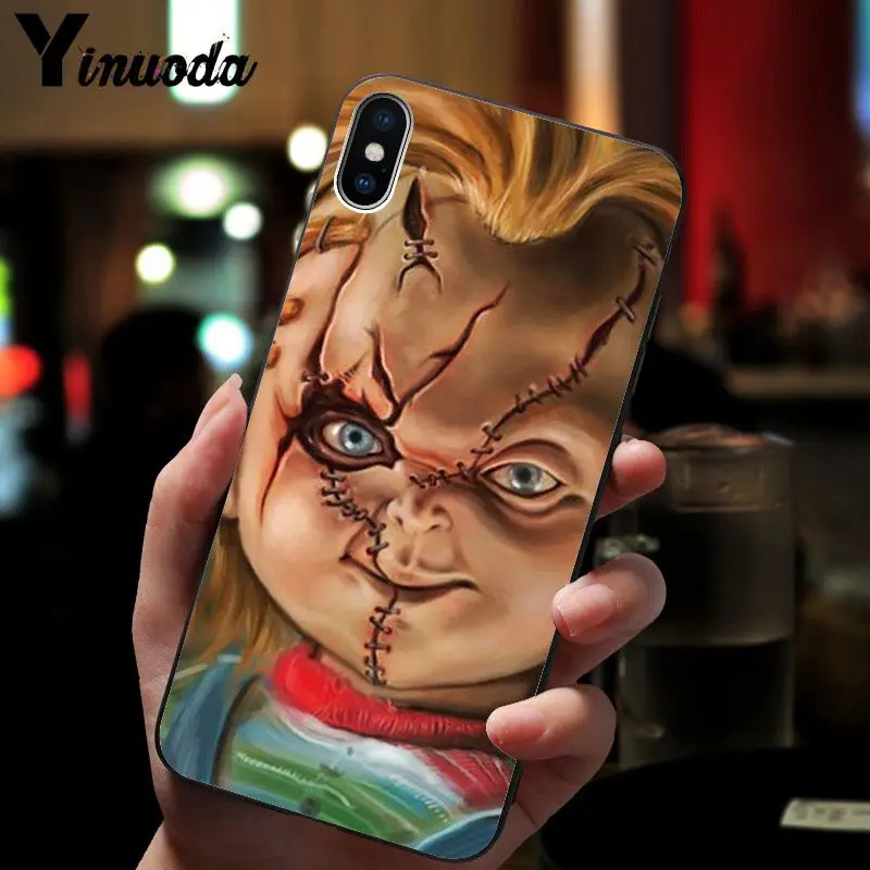 Yinuoda Film movie Horror icon CHURSE OF CHUCKY CHILDS Soft Silicone TPU Phone Case for iPhone 8 7 6 6S Plus X XS MAX 5 5S SE XR | Мобильные