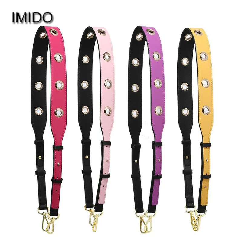 

IMIDO Summer Women Bag Strap Microfiber Leather Straps for Handbags Lengthened Replacement Shoulder Strap Parts correas STP147