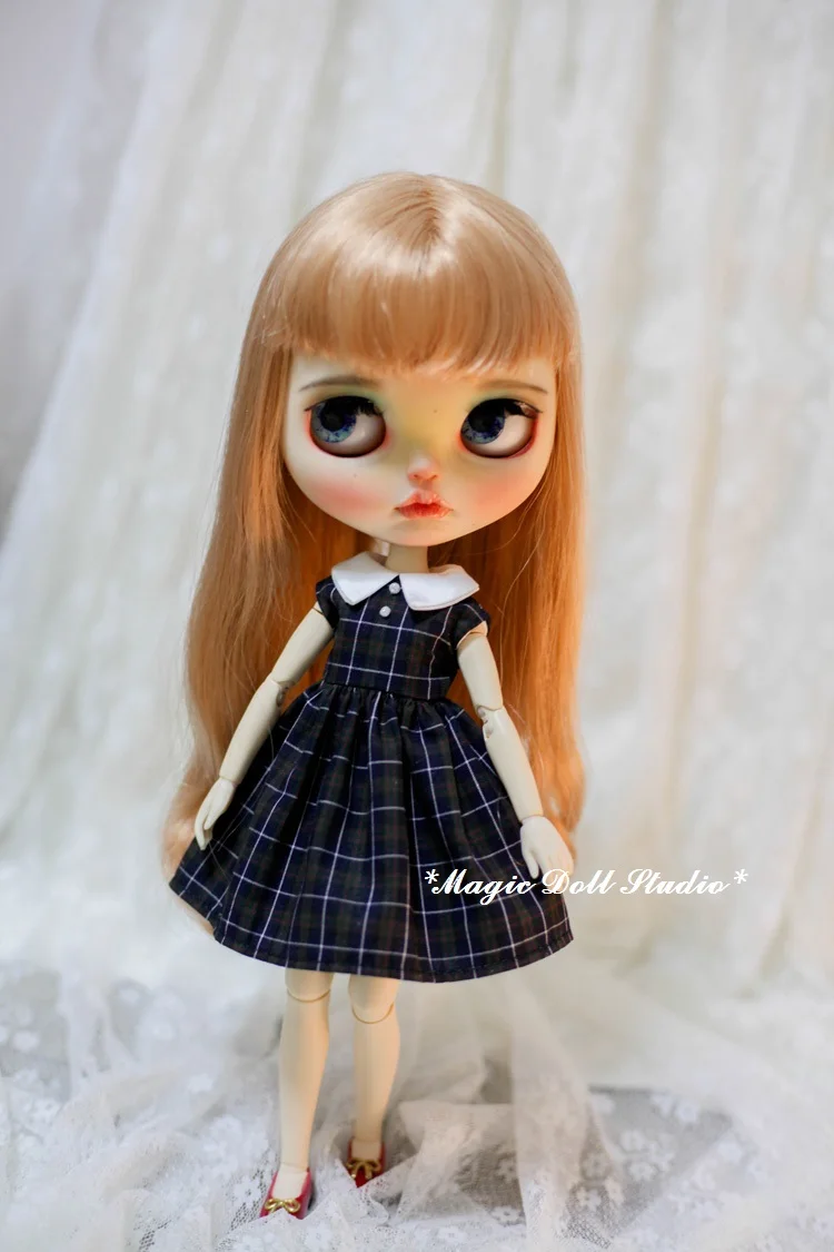 [MG688] Новинка года Neoblythe куклы наряды# черный жилет в сетку платье для Neoblythe Azone OB24 куклы в розницу - Цвет: Черный