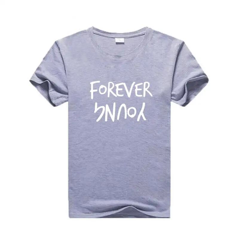 Женская футболка с коротким рукавом Forever Young летняя повседневная хипстерская