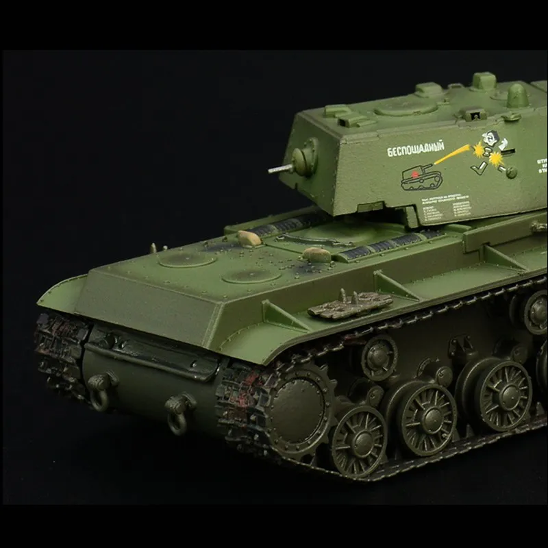 Предварительно построенный 1/72 масштаб Kliment Voroshilov KV-1 Второй мировой войны Советская Тяжелая танк хобби Коллекционная готовая пластиковая модель