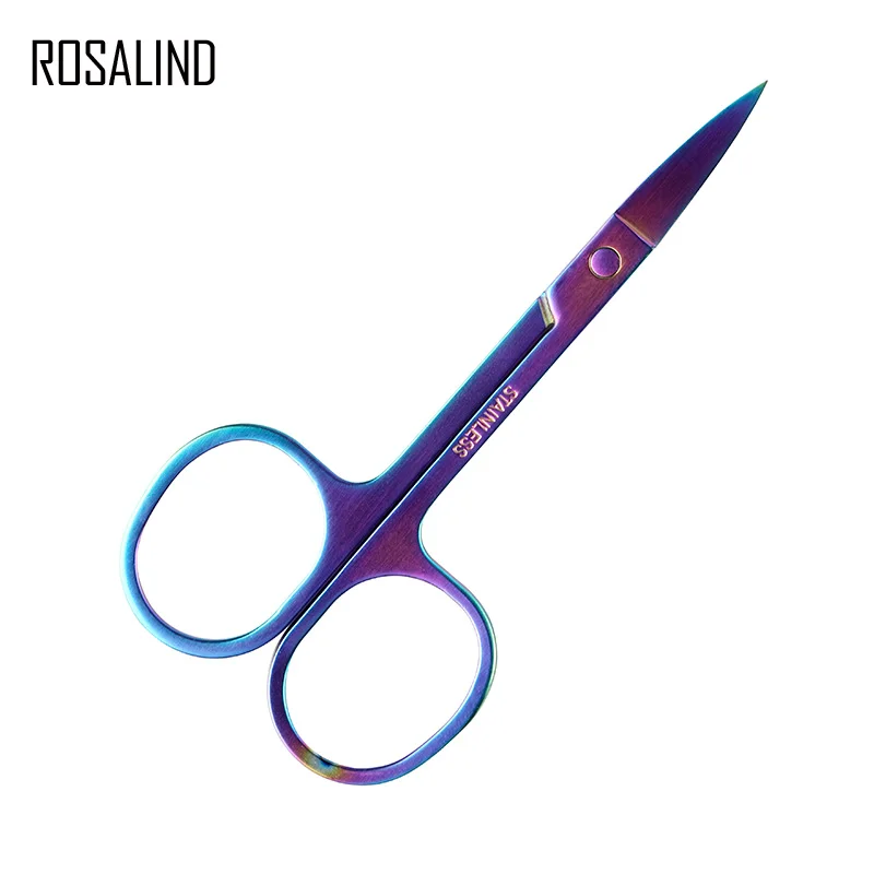 Хамелеон ROSALIND с изогнутой головкой ножницы для бровей триммер макияжа средство