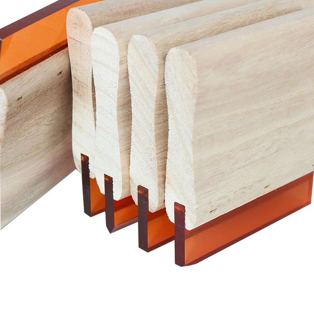 

4 Inch (10cm) Oliness-Based Screen Printing Ink Squeegee 75 Durometer Flat End Whole Sale Price and High Quality