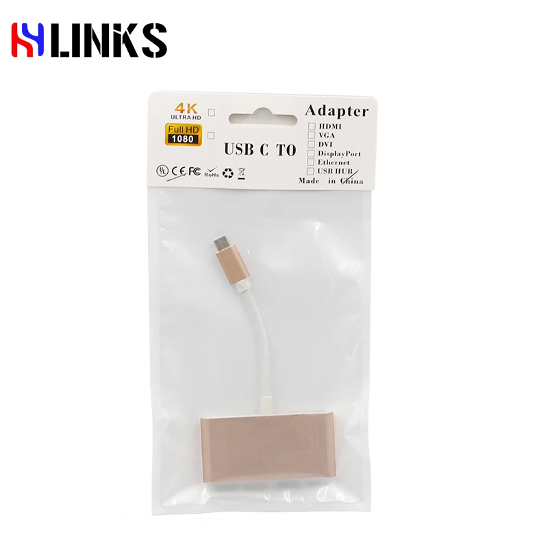Портативный 4 Порты и разъёмы Тип usb C 3 1 Multi адаптер USB 0 концентратора Металл