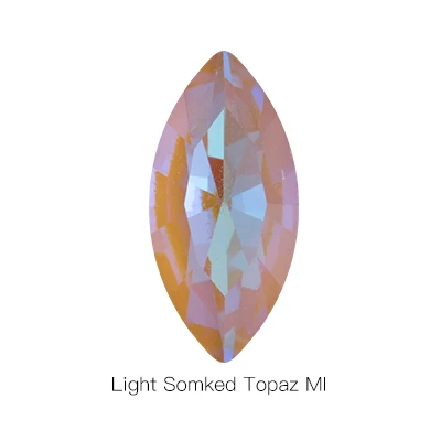 light smoked topaz M K9 камни кристалл клей стразы «лошадиный глаз» камни и кристаллы для рукоделия пришить Камень капелька Швейные Стразы для одежды - Цвет: light smoked topaz M