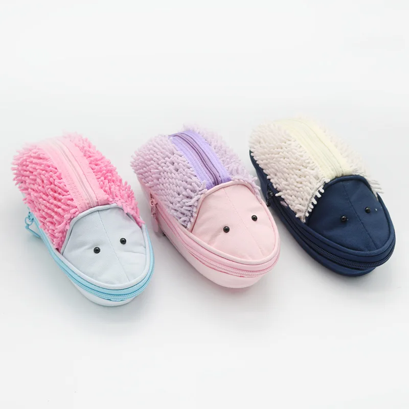 1 шт. чехол карандаш с милым животным ежиком холщовая Сумочка для ручек и