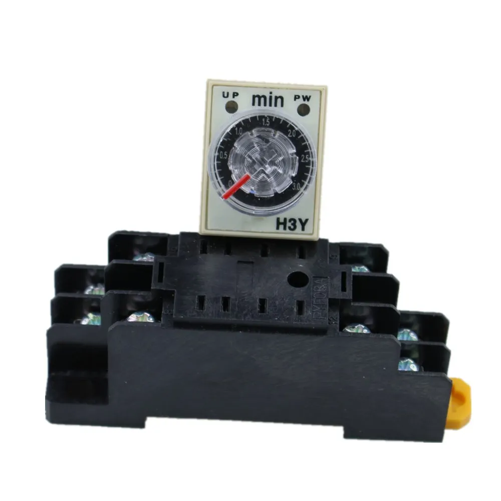 1SET H3Y-2 3Min 110V Small time relay power on delay silver point | Обустройство дома