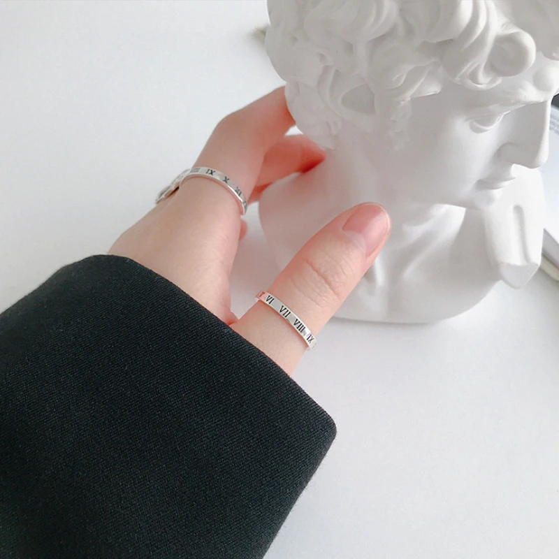 F.I.N.S 100% 925 пробы серебряные кольца для пальцев резное регулируемое кольцо с