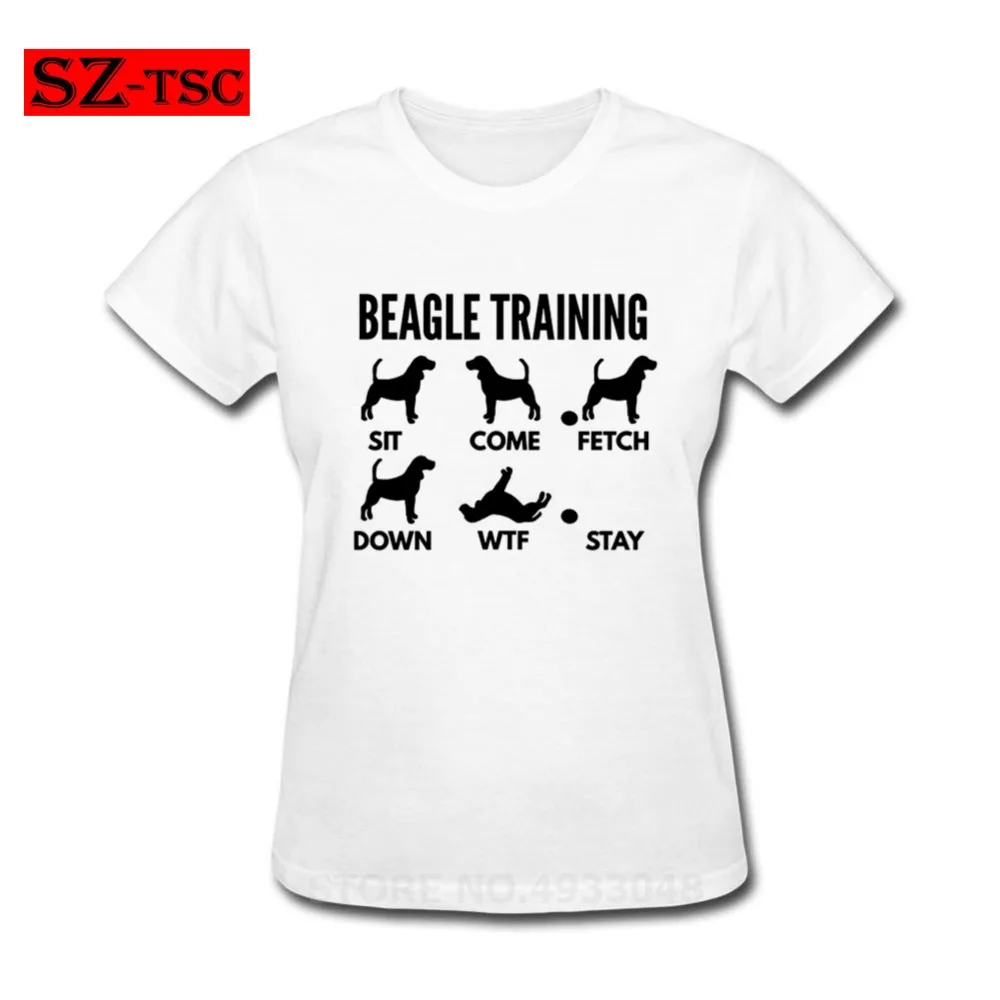 Тренировочная футболка Beagle, новая модная одежда для женщин, летние топы с рисунком Beagle Tricks, футболка с принтом, Harajuku, уличная одежда