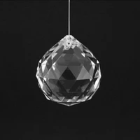 10pcs 30mm40mm clear crystal faceted ball glass paperweight fengshui crafts natural stone for home hotel diy decoration