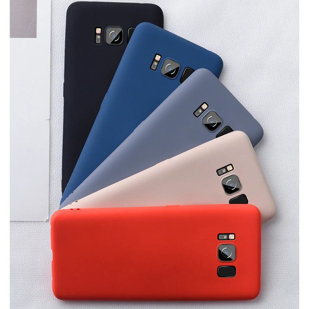 Оригинальный Мягкий Летний чехол из жидкого силикона для Samsung Galaxy S10 S9 S8 Plus S10E A6 A8 J4