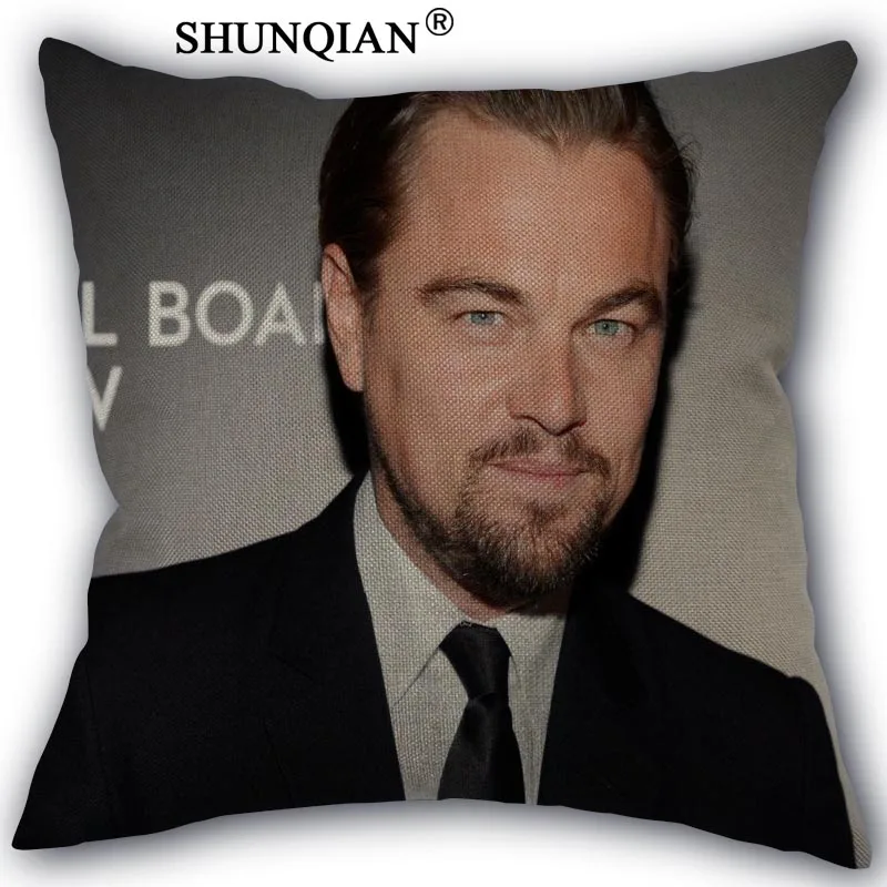 Высокое качество хлопок лен Leonardo DiCaprio декоративная Свадебные наволочки