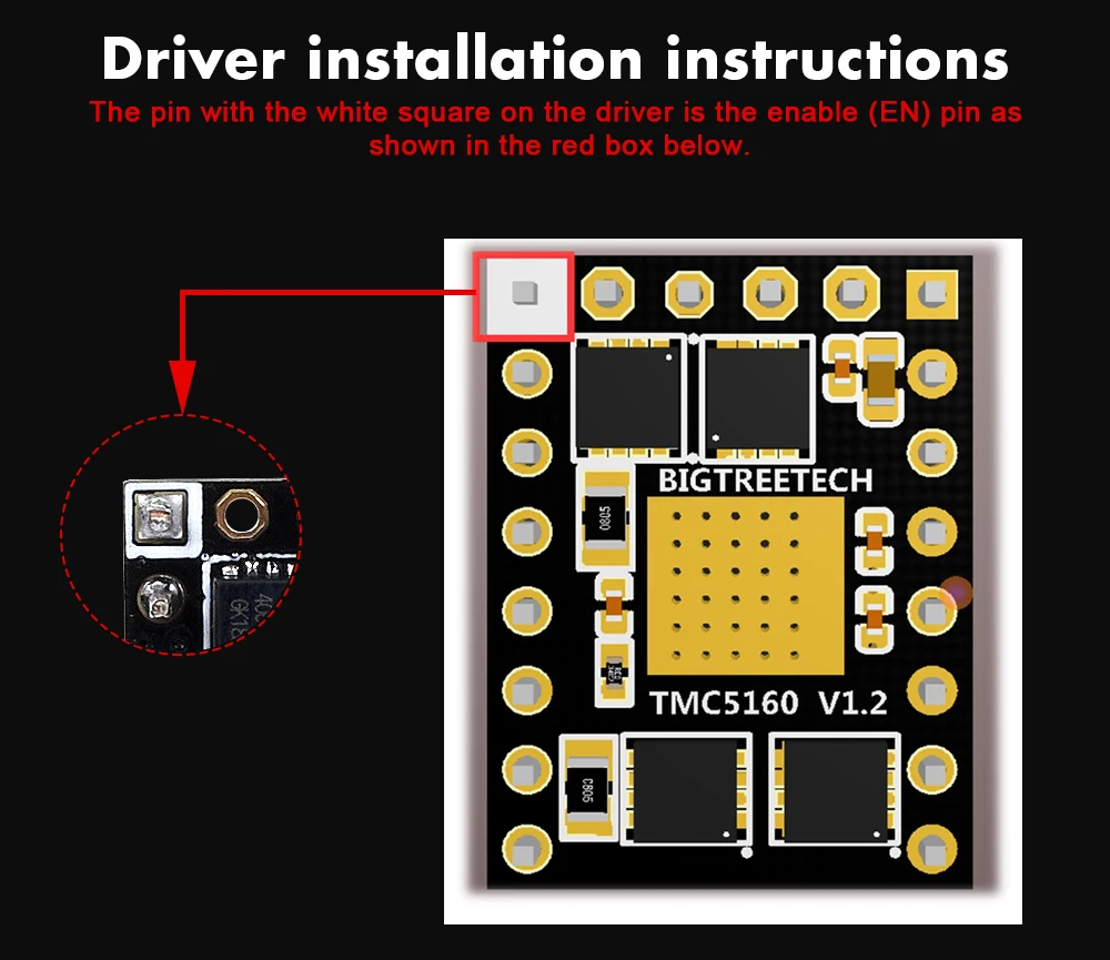 4/5 комплектов, BIGTREETECH TMC5160 V1.2 SPI шаговый двигатель бесшумный драйвер StepStick VS TMC2130 SPI для СКР V1.3 PRO 3D-принтеры Управление доска
