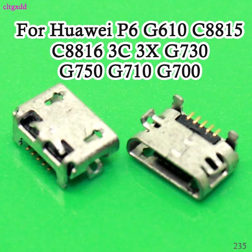 20 шт./лот микро Usb док станция с разъемом для Huawei P6 G610 C8815 C8816 3C 3X G730 G750 G710 G700 зарядный